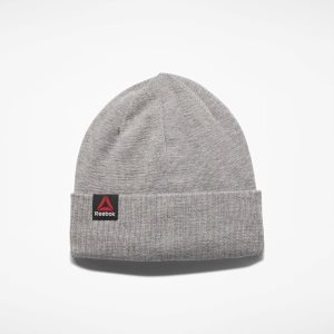 Reebok UFC Logo Beanie Mütze Herren - Grau - DE 849-OLM